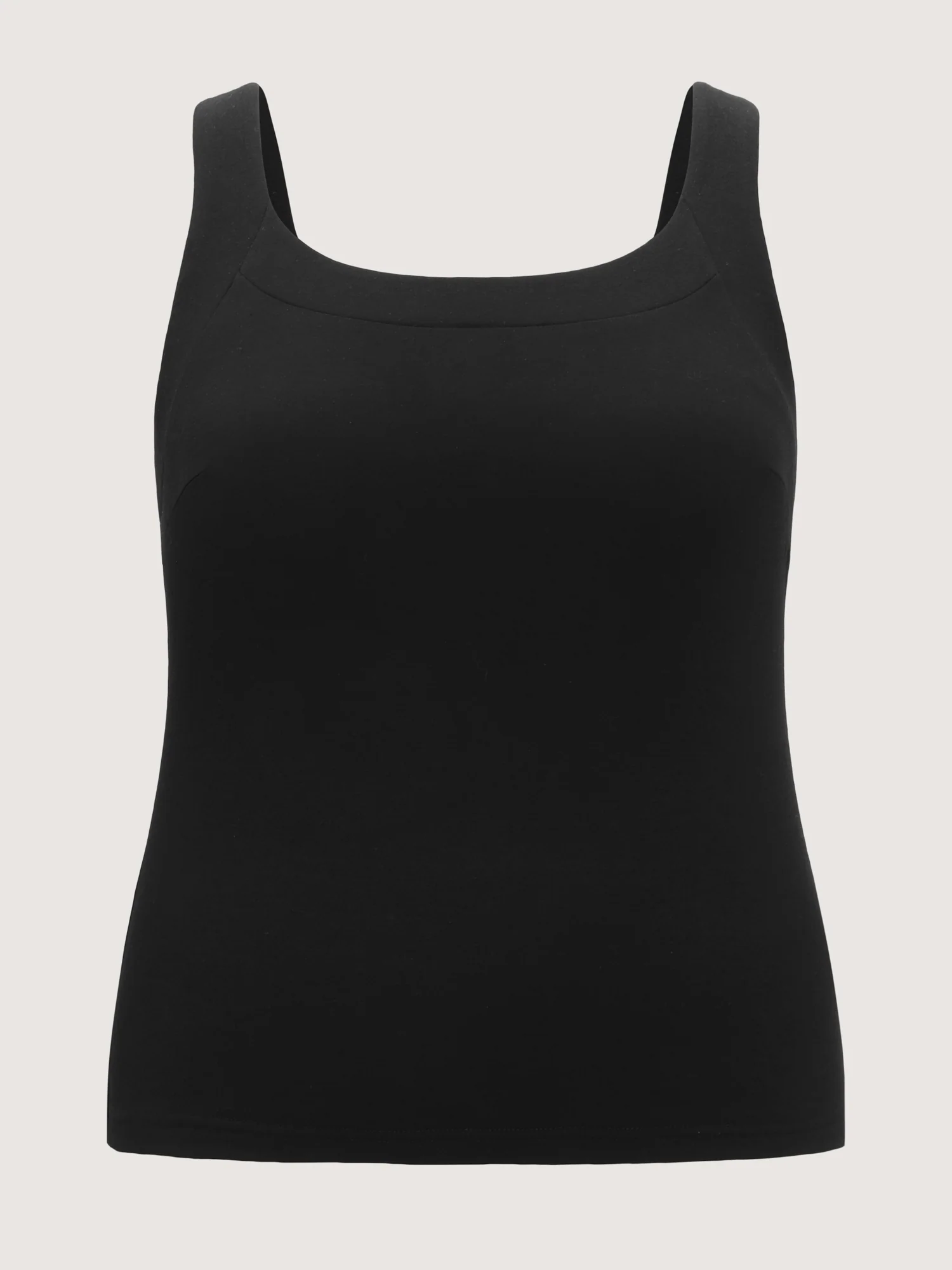 Supersoft Supportive Bra Fitted Plain Tank Top - Image 6
