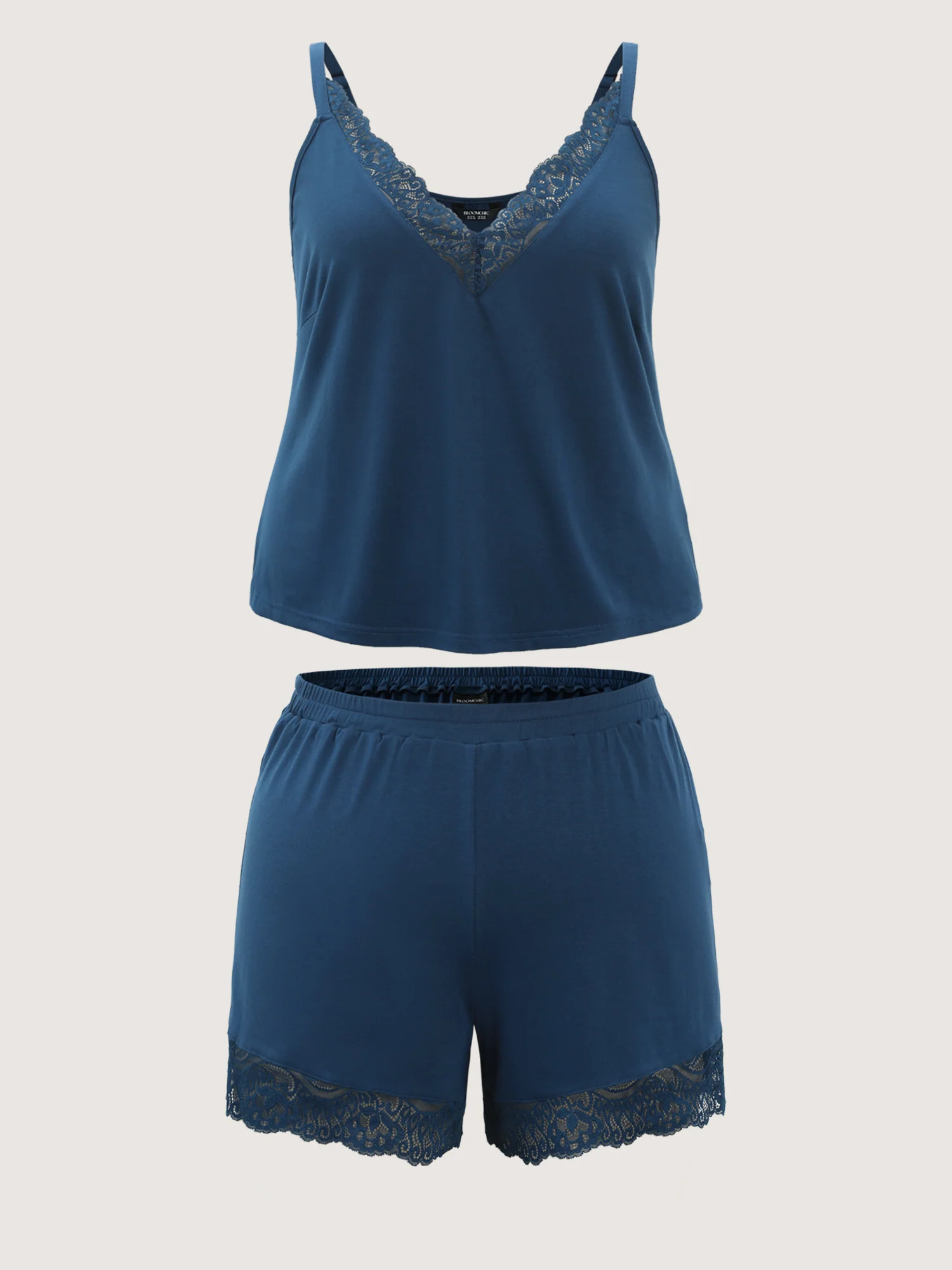 Supersoft Lace Trim Two-Piece Pajama Set - Image 7