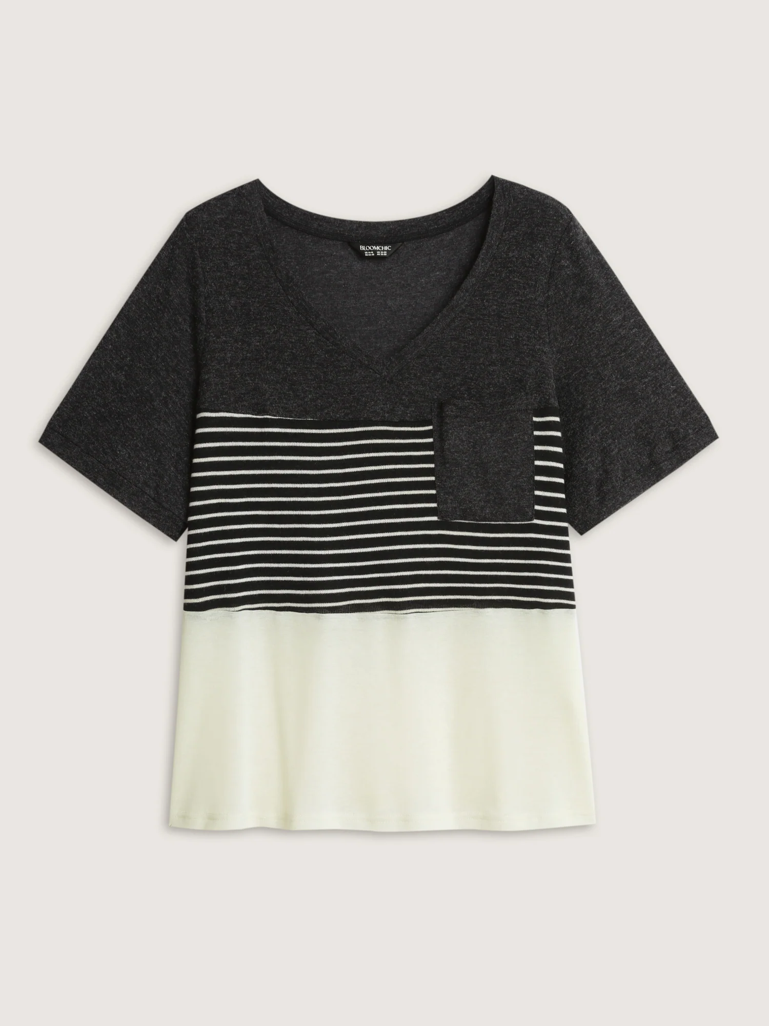Supersoft Monochrome Stripe Print T-Shirt - Image 6