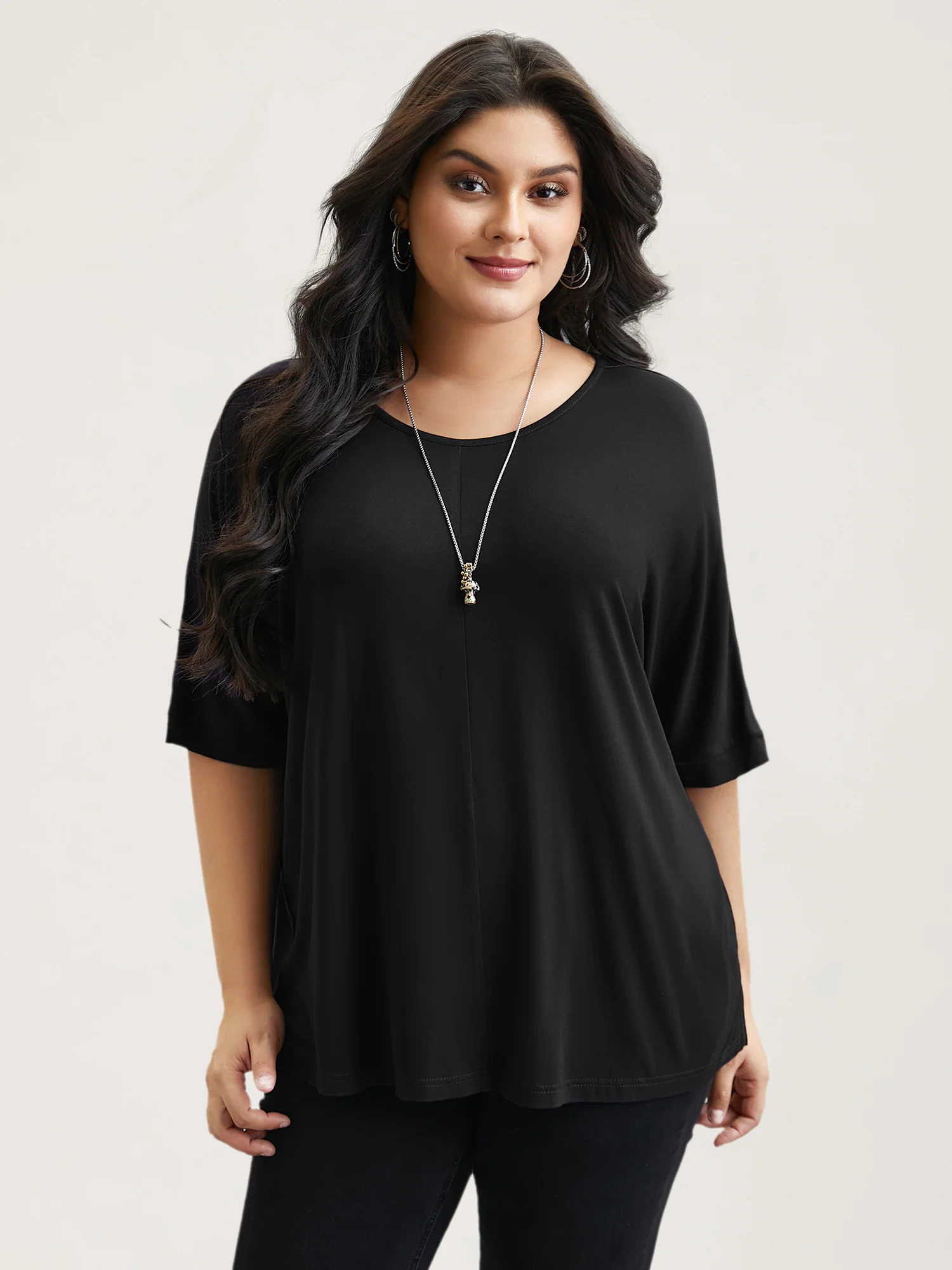 Supersoft Round Neck Plain T-Shirt - Image 19