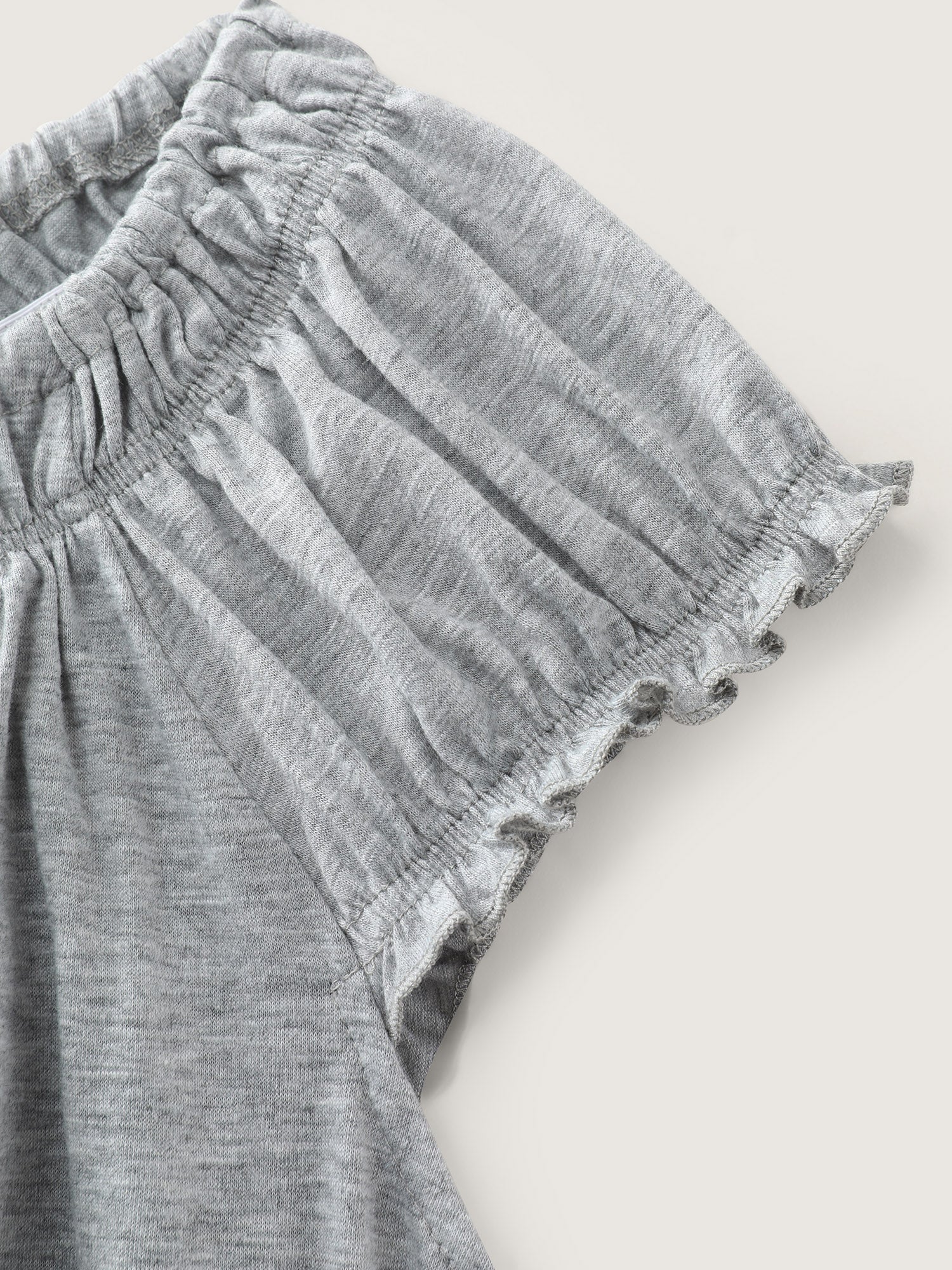 Supersoft Shirred Drawstring Neckline Flowy Top - Image 6