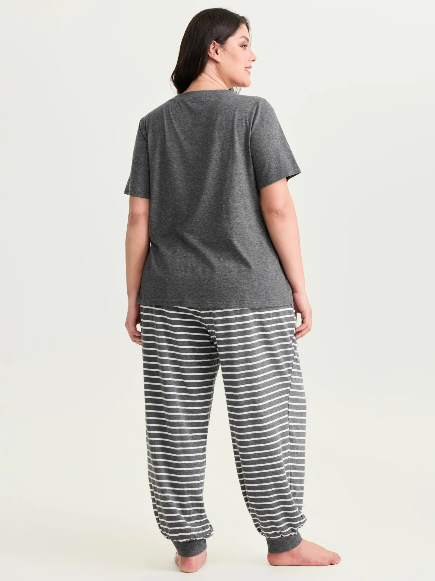 Supersoft Striped Print Pajama Set - Image 7