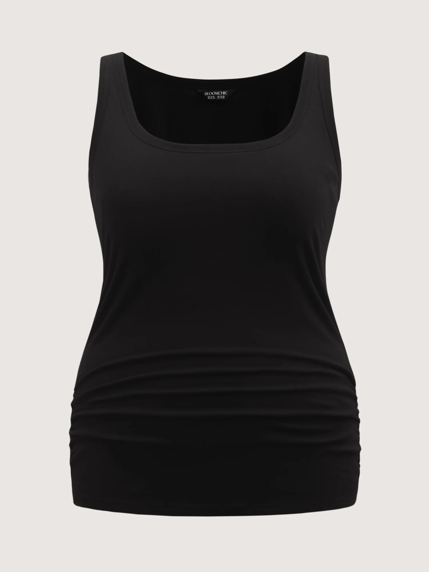 Supportive Bra Pleated Fitted Tank Top - Image 11