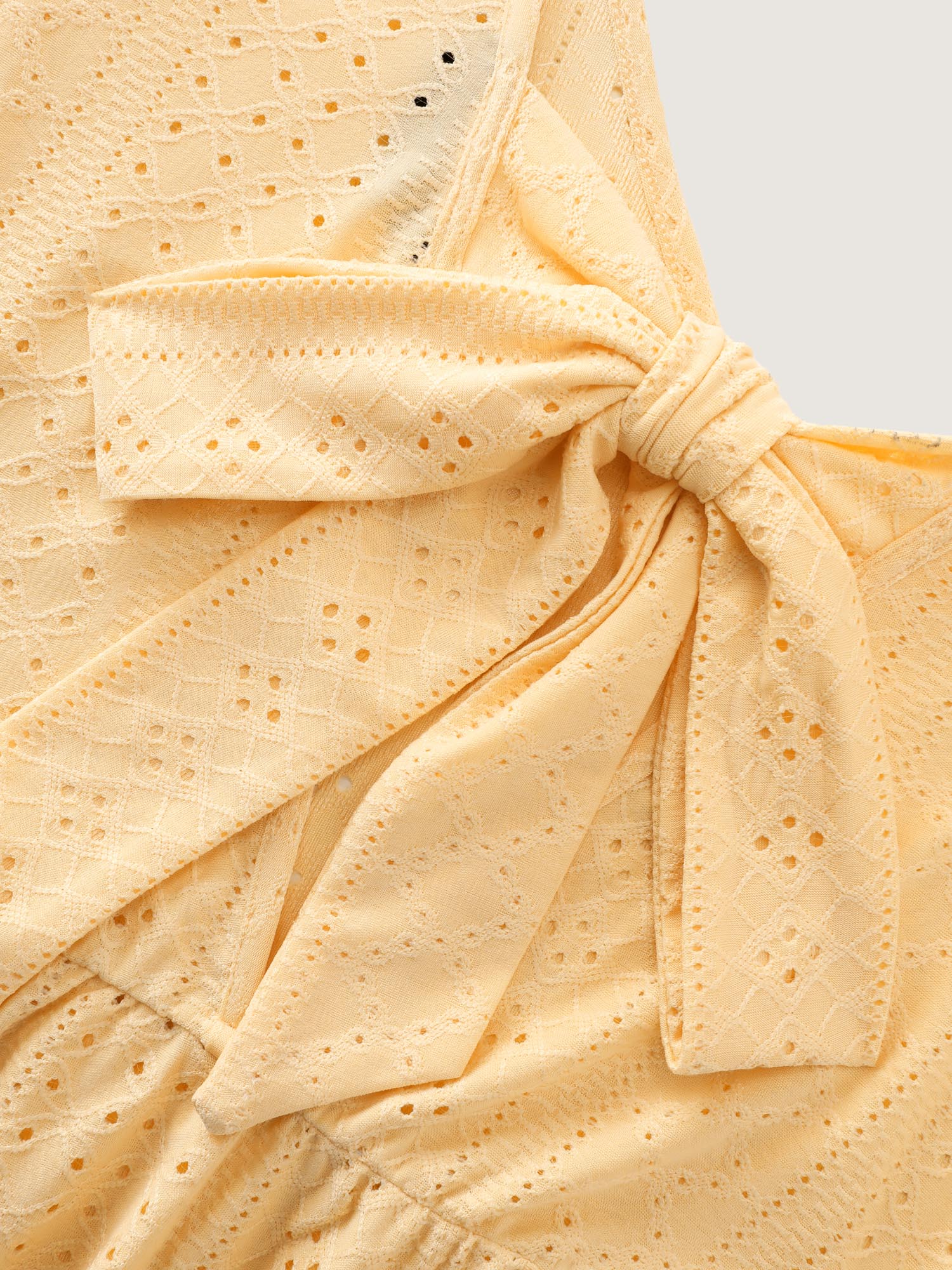 Textured V-Neck Babydoll Knit Top - Image 7
