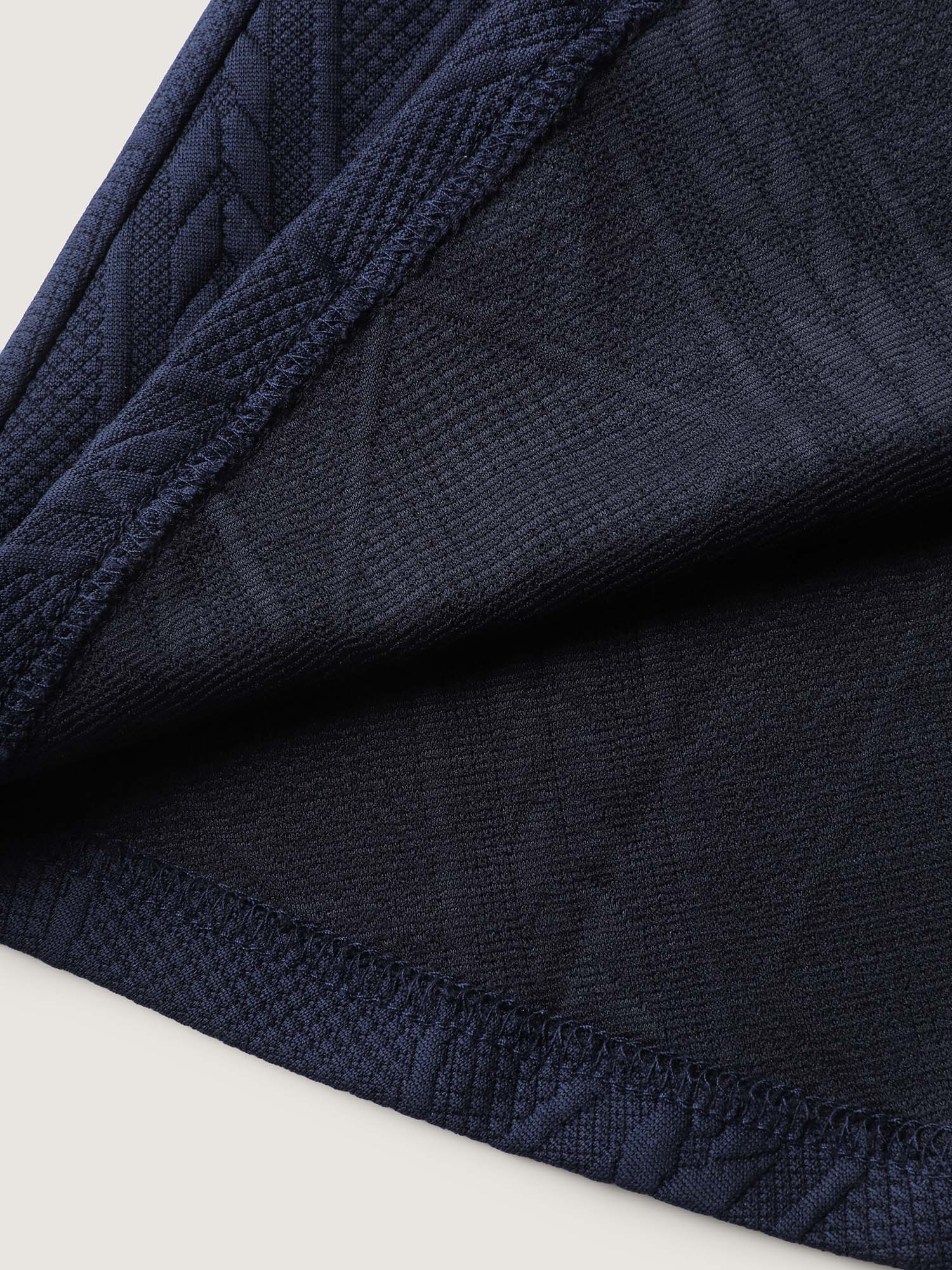 Textured Waist-Defining Solid Blazer - Image 8