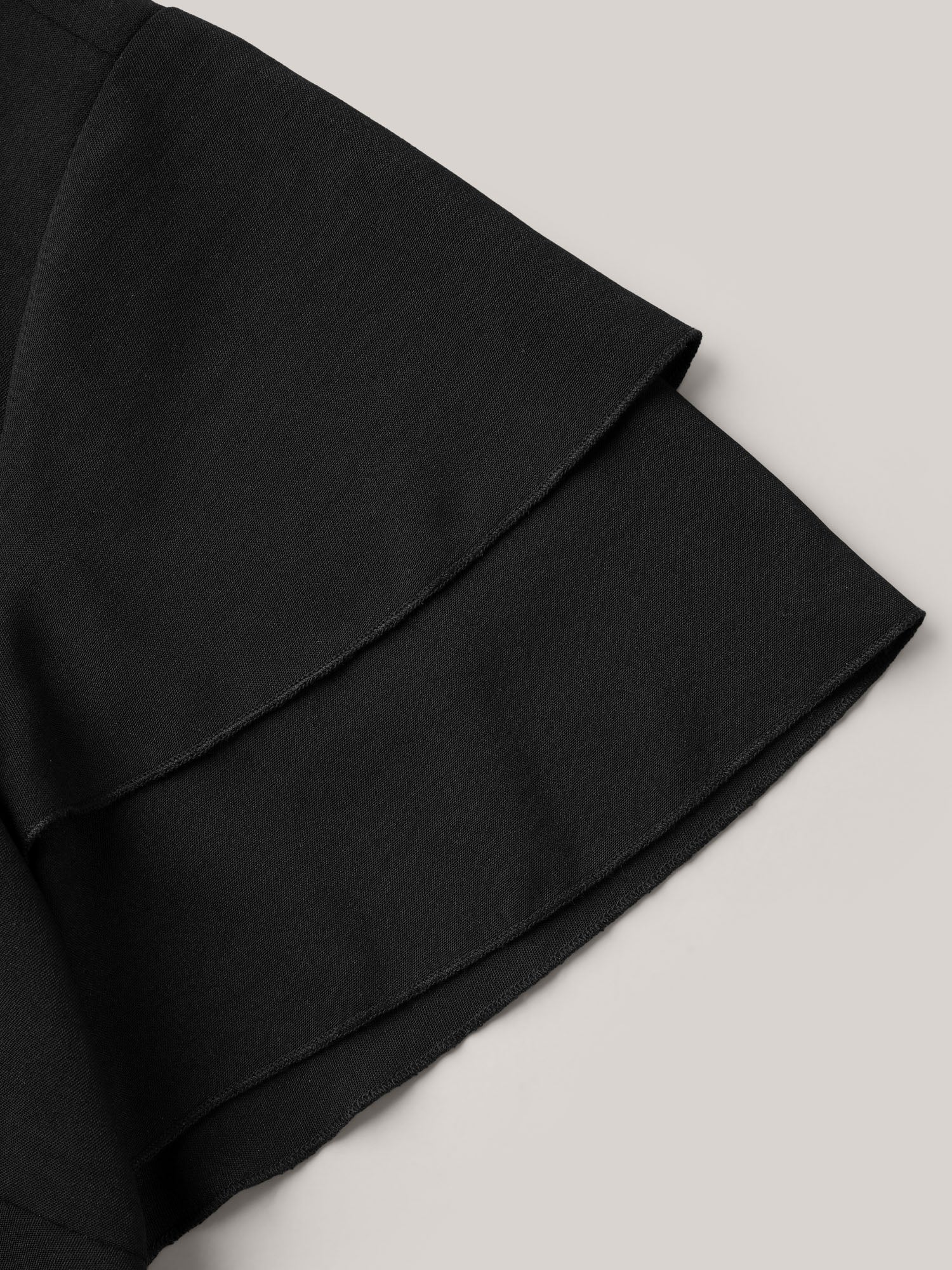 Toothpick Pleat Layered Flutter Sleeve Blouse - Image 7