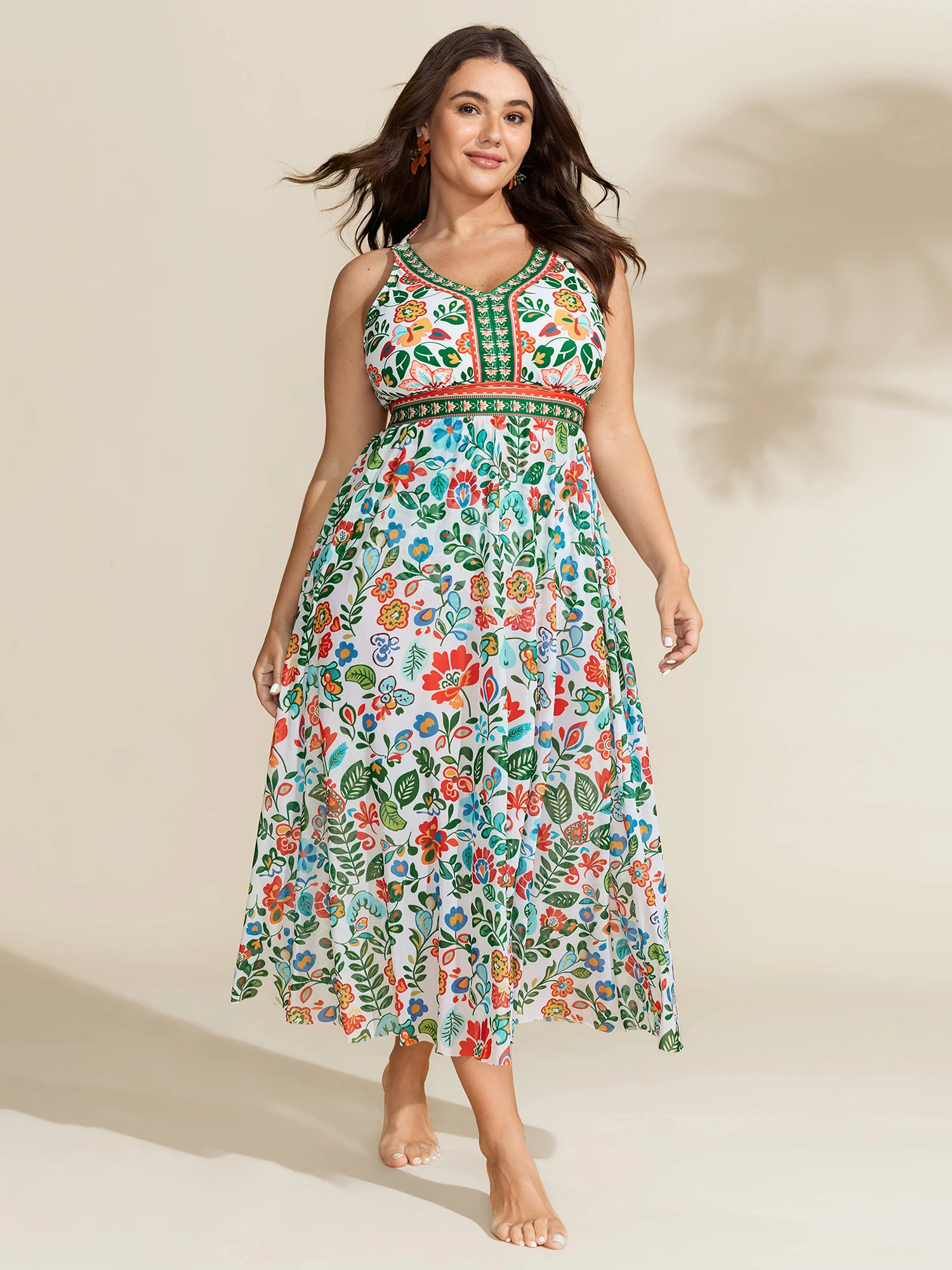Two-Piece Tummy-Friendly Sarong Swimsuit - Image 3